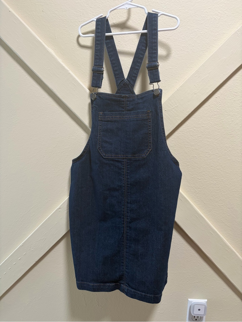 wild fable dark blue denim overall dress